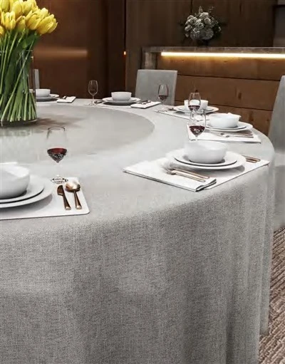 Taplak Meja Linen Imitasi Restoran